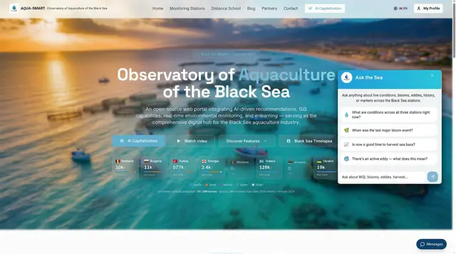 Meet Ask the Sea, A Natural-Language AI Assistant for the Black Sea Observatory